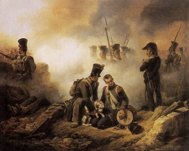 Horace_Vernet_-_The_Dog_of_the_Regiment_Wounded_-_WGA24746-scaled