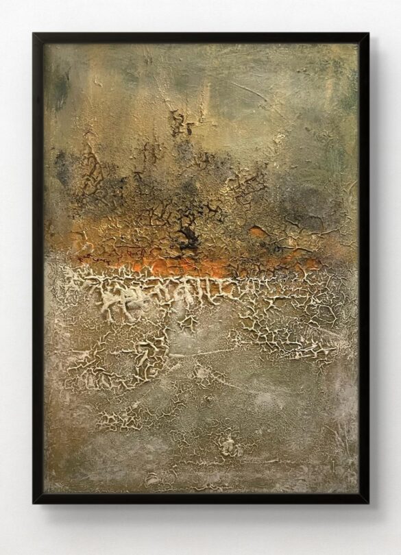 Geroge Panopoulos, Earth and Ember, 90x50cm, Ακρυλικά σε καμβά