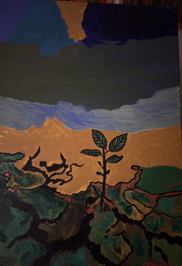 Γιάννης Σταμούλης, Ελπίδα, 70x50cm, Ακυρλικά σε καμβά