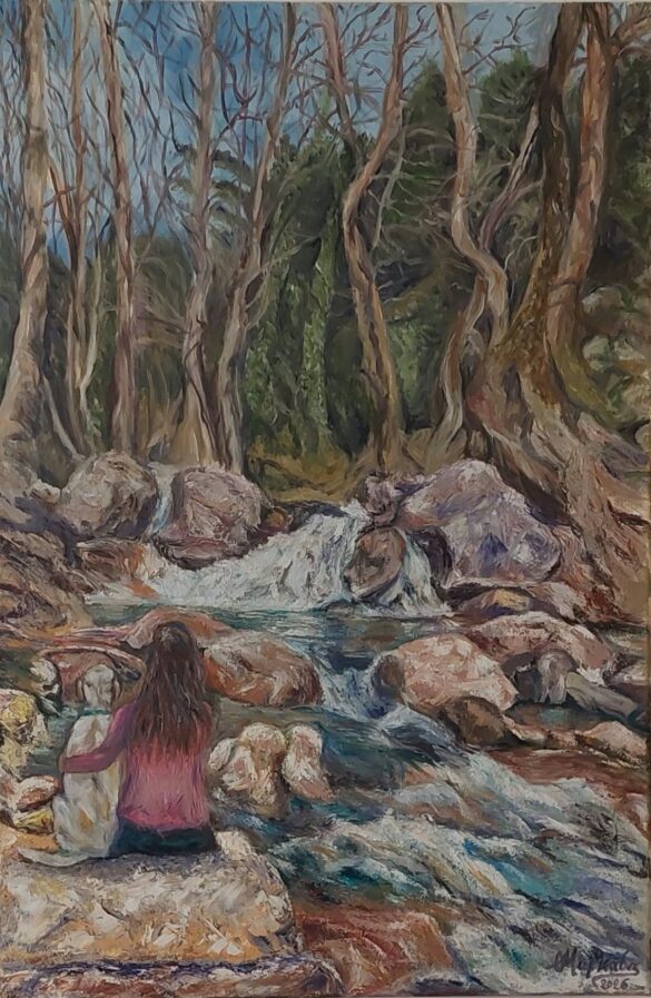 Θεοδοσία Μαρκάδα, Στενή Ευβοίας, 90x60cm, Λάδια σε καμβά